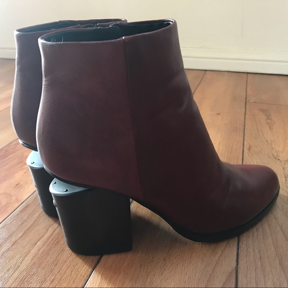 Alexander Wang Gabi dark red leather bootie 39 8.5 - Picture 7 of 8